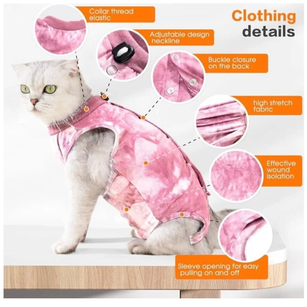 Cat recovery suit After surgery size medium. Used once.